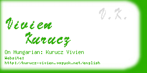 vivien kurucz business card